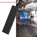 Black Aluminum Cooling Heat Sink with Thermal Pad For M.2 NGFF NVMe PC BSB