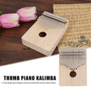 17 Keys Kalimba Wooden Thumb Finger Piano Traditional Finger Musical Instrument