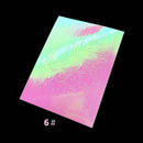 16pcs/set Self-adhesive Fashion Flame Reflections Nail Art Stickers Decor A