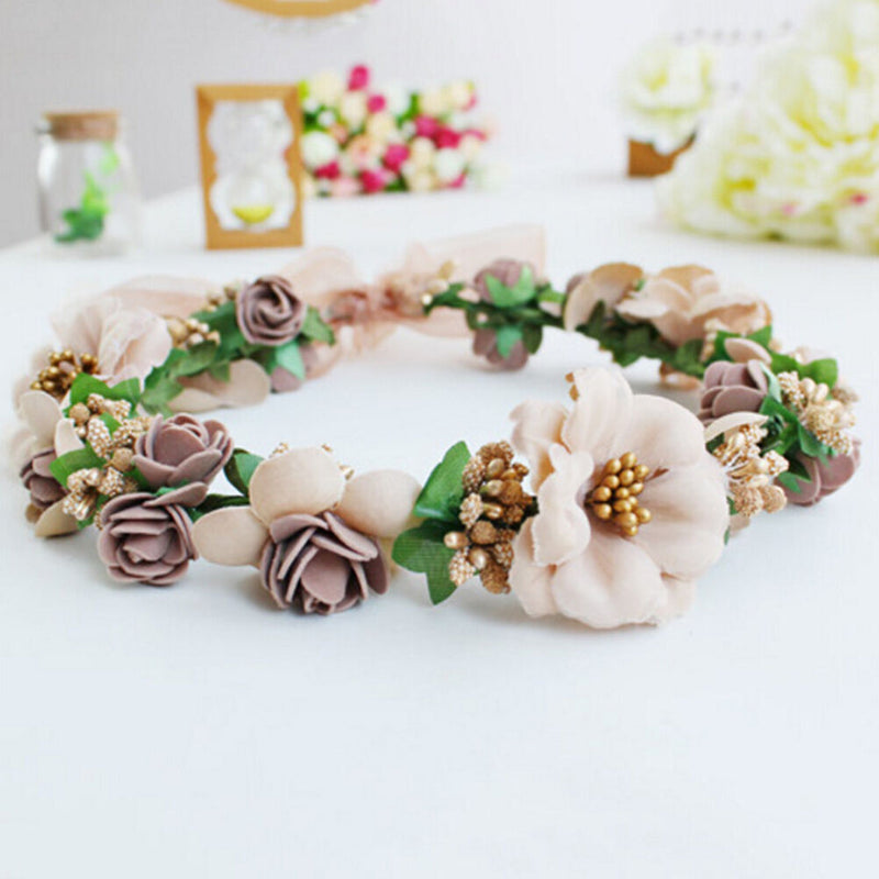 New Floral Flower Party Wedding Crown Hair Wreaths Headband Hair Band Garland Gw