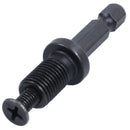 3/8-inch Hexagonal Shank Thread Drill Holder Keyless Adapter Black U2O5