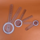 3X/set 6/8/12inch 360 degree protractor angle medical ruler spinal goniometer LJ