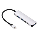 USB C Type-C to USB 3.0 & Card Reader for Micro SD/SD Adapter for Macbook
