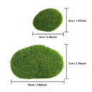 20 Pieces 2 Sizes Artificial Moss Rocks Decorative Faux Green Moss Covered  D8L3