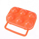 portable plastic container 6 eggs holder folding egg storage box handle case  JR