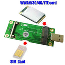 Mini PCI-E to USB Adapter with SIM 8Pin Card Slot for WWAN/LTE Module