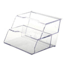 Desktop Business Card Holder Display Stand 2 compartments G5G2