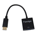 Fasdga 1080p DP DisplayPort Male to VGA Female Converter Adapter Cable Stoc D9M6