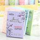 70X Sheets Make Up Oil Absorbing Blotting Facial Face Clean Paper Natural Beauty