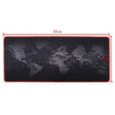 World Map Extra Large Mouse Mat Natural Rubber Gaming Mousepad (30 X 60cm)