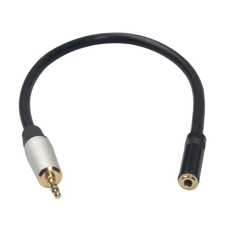 1ft 30cm 1/8in 3.5mm Male Jack to Female Stereo Audio Extension Cable Wire