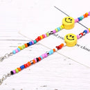 Boho Fashion Women Smile Face Bracelet Multicolor Bead Bangle Charm JewelryJR