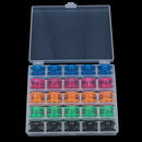 25Pcs/Set Empty Bobbins Sewing Machine Spools Storage Box for Sewing Machine ME