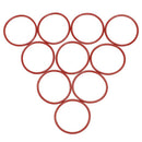 10 pcs Silicone O-Ring Oil Seal Seals Washer Red 45 x 2.5 x 40mm