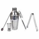Stainless Steel Bar Cocktail Shaker Maker Mixer Jigger Pot Gift Set 5 Pcs AZH