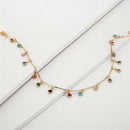 Boho Candy Color Mini Ball Pendant Choker Necklace Clavicle Chain Jewelry Gift*1