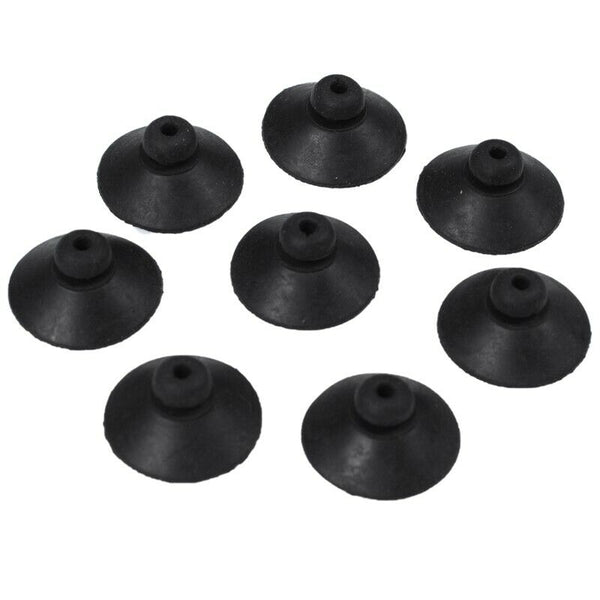 Soft Plastic Aquarium Suction Cup Clip 28mm Diameter 8 Pcs Black M3A1
