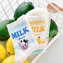 Random Long Socks Strawberry Banana Cow Ankle Socks Milk Patterned Short Sock JR