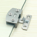 8-10mm Thickness Wall Mounted Zinc Alloy Glass Door Hinges Clamps Screws TMQ