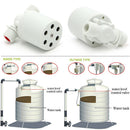 Automatic Water Level Control Valve Tower Tank Floating Ball Valve White 1Pc