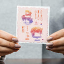 Transparent Tableware Seals Stamps for DIY Scrapbooking Card Making Crafts