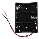 5X( 7.9" Wire Leads Black 3 x 1.5V C Battery Batteries Holder Case F4W7)