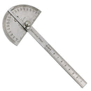 100mm Stainless 0-180 Degree Steel Protractor Angle Finder Arm Rule Measure 3C