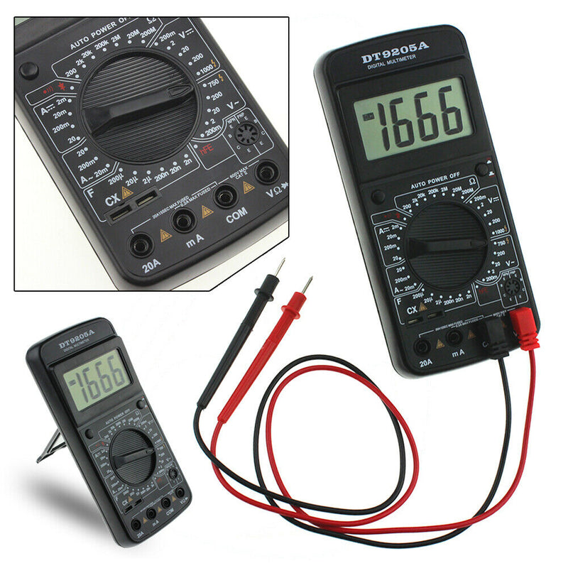 DT9205A Digital AC/DC Electric Handheld Ammeter Resistance Capacitance Test