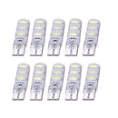 10pcs T10 5630 W5W Silica Gel 6MSD LED Car Night Interior Light Reading Bulbs