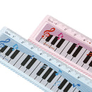 1pcs music ruler primary school students painting measuring scale creative OZ