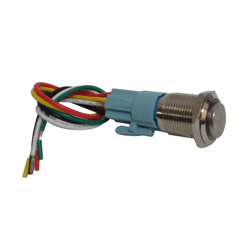 16mm Waterproof Pushbutton Switch Latching ON/OFF Self-locking Switch Red