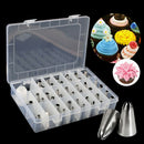 42Pcs Durable Large Icing Piping Nozzles Pastry Stainless Steel Tips S3C