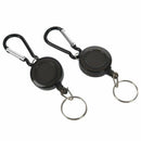 2 PCS BADGE REEL - RETRACTABLE RECOIL YOYO SKI PASS ID CARD HOLDER KEY CHAI B3Z7