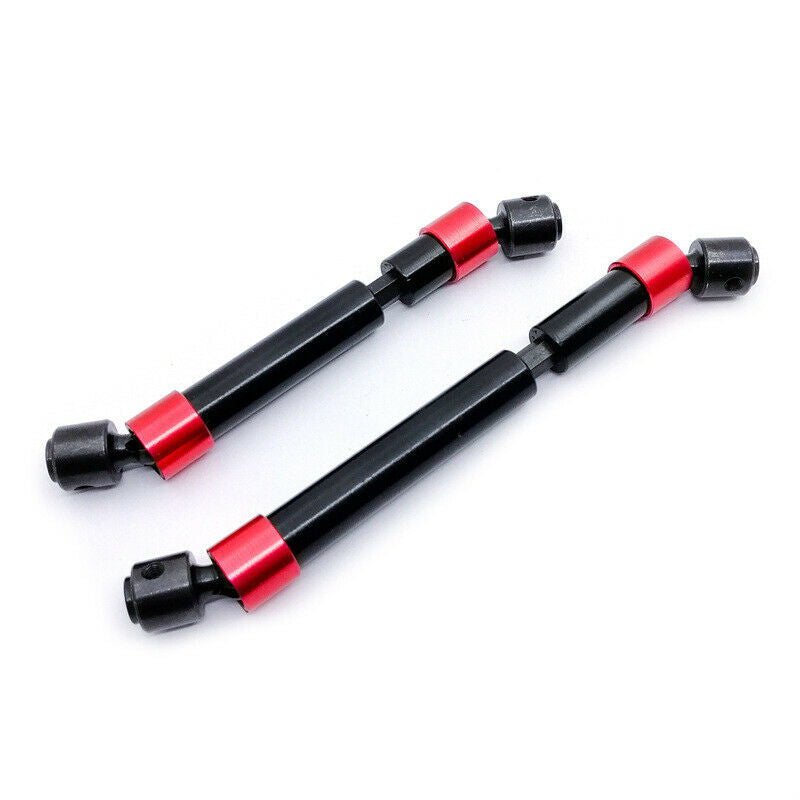 2PCS CVD Steel Front & Rear Drive Shaft For 1/10 RC Crawler Traxxas Trx4 TRX-4