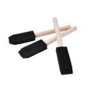 10x 1(25mm) Foam Sponge Brushes Wooden Handle Painting Drawing Art Craft SP