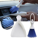 Mini Car Dashboard Vent Cleaner Tool Keyboard&Air Outlet Armrest Brush Dustpan