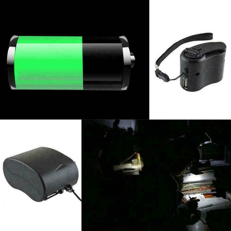 Portable Wind UP Hand Dynamo Crank USB PDA MP3 Cell Phone Z7H5 Emergency C1L7