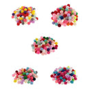 500X Mixed Colours Craft Pom Poms Mini Pompoms Children's Craft Project 10mm