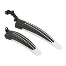 2pcs Mountain Bicycle Splash Fender Guard Bike Rear Front Mudguard (White)