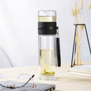 350Ml Travel Drinkware Portable Double Wall Glass Tea Bottle Tea Infuser Gl S6N1