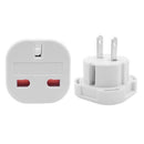 EU Europe to US 4.8 Power Plug Converter Travel Wall Charger Socket Adapter