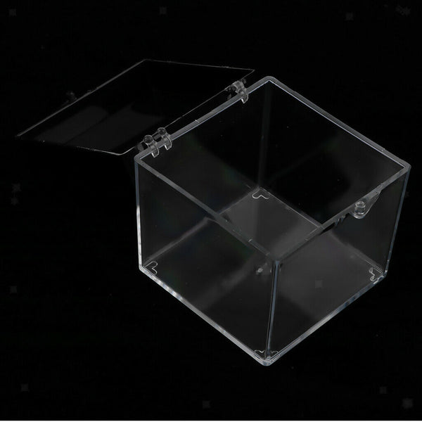 6x Presentation Box Showcase Storage Box for Mineral And