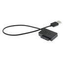 USB 3.0 to 7+6 13pin Slimline Sata Adapter for Laptop Cd DVD Rom Optical Drive