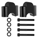 Universal Motorcycle ATV Handlebar Riser Adapter Aluminum 28mm(1-1/8") Black