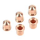 5pcs 220816 Metal Plasma Cutter Consumables Tip Nozzle Electrode Nozzle
