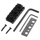 42.5mm Zinc Alloy Electric Guitar Locking Nut String Lock w/ Wrench(Black) A