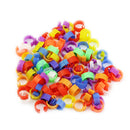100pcs Bird Chick Duck Parrot Pigeon Plastic Hens Poultry Dove Clip Leg Rings