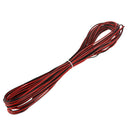 22 Gauge 15m Red Black Zip Wire AWG Cable Power Ground Stranded Copper Car