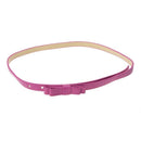 Girls Ladies Skinny Narrow Belt Double Bowknot Dress Belt-Fuchsia