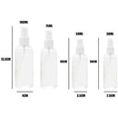 4pcs Transparent Plastic Perfume Spray Bottles Empty Refillable Bottles A